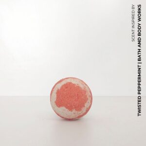 TWISTED CANDY BATH BOMB - Inspired by Twisted Peppermint, Bath & Body Works